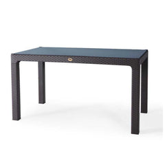 Heniver 90x150 Cm Camlı Masa Antrasit