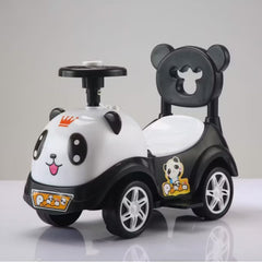 Müzikli Ayakla İtilen Çocuk Araba Scooter Buggy Siyah Beyaz