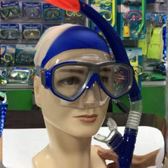 Danyony Yüzme Gözlük Valvitli Şnorkel Seti Mavi