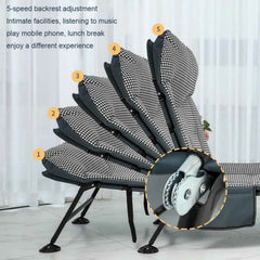 Dış Mekana Uygun Ördek Ayak Katlanır Taşınabilir 190x64x32 Cm Şilteli Çok Amaçlı Şezlong Yatak Yeşil