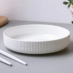 Çukur Geniş Salata Meyve Servis Tabağı 25 cm