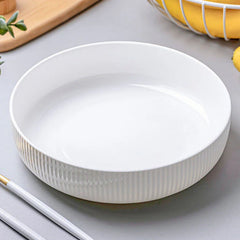Çukur Geniş Salata Meyve Servis Tabağı 25 cm