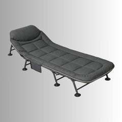 Dış Mekana Uygun Ördek Ayak Katlanır Taşınabilir 190x64x32 Cm Şilteli Çok Amaçlı Şezlong Yatak Yeşil