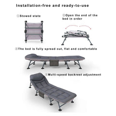 Dış Mekana Uygun Ördek Ayak Katlanır Taşınabilir 190x64x32 Cm Şilteli Çok Amaçlı Şezlong Yatak Yeşil