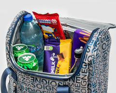 Soğuk-Sıcak Tutucu Çok Amaçlı Termos Sırt Çantası Mavi Yazılı