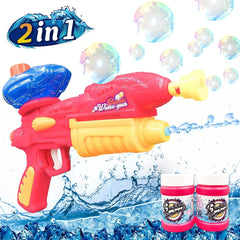 Su ve Köpük Fonksiyonlu Çocuk Su Tabancası Kırmızı