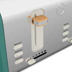 Swan Nordic 4 Dilimli Ekmek Kızartma Makinesi Yeşil