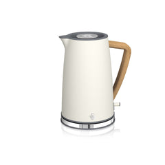 Swan Nordic Elektrikli Su Isıtıcısı Kettle 1.7 Litre 3000 w Pamuk Beyaz
