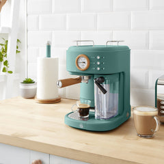 Swan Nordic Tek Dokunuşlu Espresso Kahve Makinesi Çam Yeşili