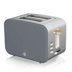 Swan Nordic 2 Dilimli Ekmek Kızartma Makinesi Gri