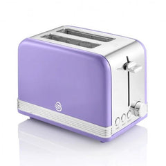 Swan Retro 2 Dilimli Ekmek Kızartma Makinesi Mor