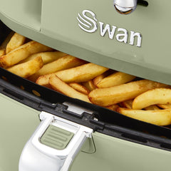 Swan Retro 6 Litre Manuel Airfryer Yağsız Fritöz Yeşil