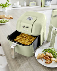 Swan Retro 6 Litre Manuel Airfryer Yağsız Fritöz Yeşil