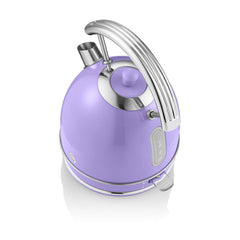 Swan 1.8 Lt 3000 w Retro Dome Elektrikli Su Isıtıcısı Kettle Menekşe