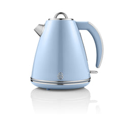Swan Retro Jug Elektrikli Su Isıtıcısı Kettle 1.5 Litre 3000 w Mavi
