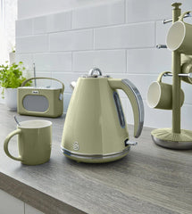 Swan Retro Jug Elektrikli Su Isıtıcısı Kettle 1.5 Litre 3000 w Yeşil