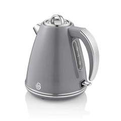 Swan Retro Jug Elektrikli Su Isıtıcısı Kettle 1.5 Litre 3000 w Gri