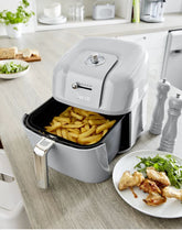 Swan Retro 6 Litre Manuel Airfryer Yağsız Fritöz Gri