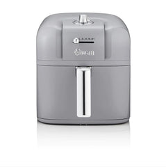 Swan Retro 6 Litre Manuel Airfryer Yağsız Fritöz Gri