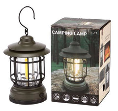 Taşınabilir İç Mekan Dış Mekan Kullanılabilen Işıldak LED Fener Yeşil