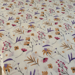 Çiçek Bahçesi Çift Kişilik Lastikli Nevresim Takımı