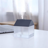 USB Ev Şeklinde Oda Nemlendirici Gri