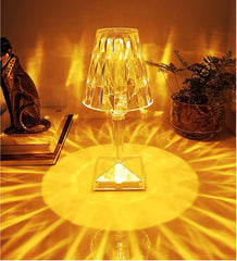 USB Şarjlı Dokunmatik Renk Değişen Kristal Masa Lambası