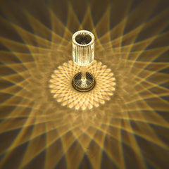 USB Şarjlı Dokunmatik Renk Değişen Kristal Masa Lambası