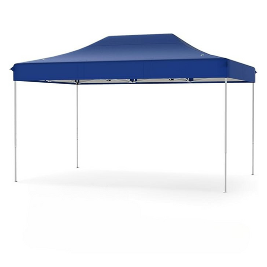 Gazebo 3×4.5 M 800D Branda 30 mm Profil Kamp Bahçe Dış Alan Tentesi Mavi