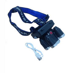 Usb Girişli Şarj Edilebilir 5 li Kafa Lambası