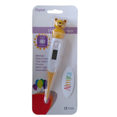 Winnie Figürlü Esnek Uçlu Dijital Ateş Ölçer