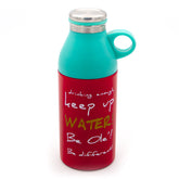 Ximiso 350 ML Paslanmaz Bardaklı Çelik Termos Kırmızı Turkuaz