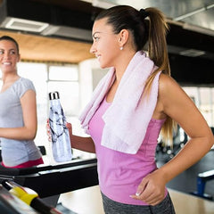 Yalıtımlı Çift Duvar Paslanmaz Çelik Termos Matara 500 ml Beyaz Gri