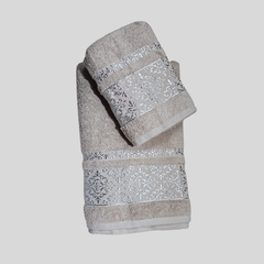 VIP Cotton Baş ve Vücut Havlusu Bej