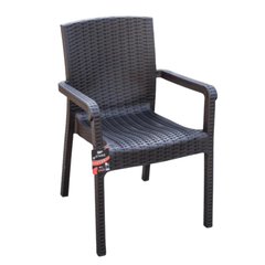 Heniver Vektör Rattan Sandalye Kahve