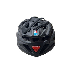 Bisiklet Kaykay İçin Işıklı Kask Siyah L 57-62 Cm