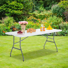 Katlanabilir 152x70x74 Çok Amaçlı Masa Beyaz