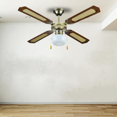 Queen 42'' 4 Kanatlı Işıklı Tavan Vantilatörü