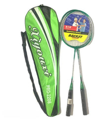 2 Li Badminton Raket Seti Yeşil