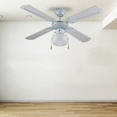 Queen 42'' 4 Kanatlı Işıklı Tavan Vantilatörü Beyaz