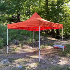 Gazebo 3×3 M 900D Kaliteli Branda 30 mm Profil Kamp Bahçe Dış Alan Tentesi Kırmızı