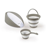 Dolu Nuve Banyo Seti 3'lü Gri