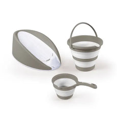 Dolu Nuve Banyo Seti 3'lü Gri