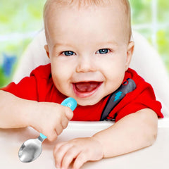 Babyjem Paslanmaz Çelik Çatal Kaşık Seti Turkuaz