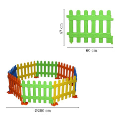 KingKids 4 Renk 8 Parça Çitlembik Çit
