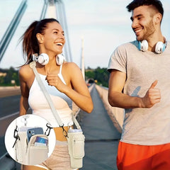 Omuz Askılı Telefon Tutuculu Stanley Termos Çantası Krem