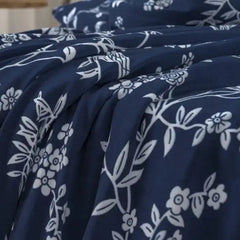 Orkide Super Soft Pazen Lastikli Çiçek Desenli Çift Kişilik Nevresim Takımı