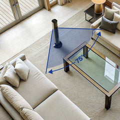 Clatronic Sessiz 75° Salınım Kule Vantilatör Siyah