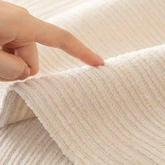 Bej İskandinav Şönil Kaymaz Kalın Kanepe Örtüsü Kılıfı