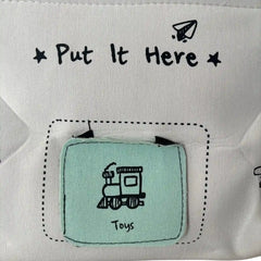 Çocuk Bebek Odası için Cırt Cırt Etiketi Değişebilen Saplı Organizer Kutu